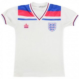 Thailande Maillot Angleterre Domicile Retro 1980 Blanc Pas Cher