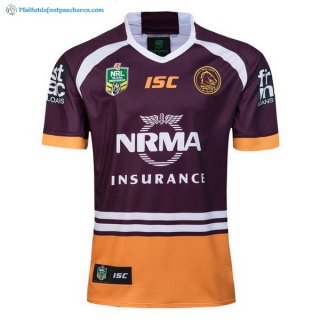 Maillot Rugby Brisbane Broncos Domicile 2018 Purpura Pas Cher