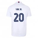 Maillot Real Madrid Domicile NO.20 Vini Jr. 2020 2021 Blanc Pas Cher