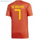 Maillot Belgica Domicile De Bruyne 2018 Rouge Pas Cher