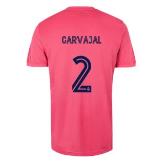 Maillot Real Madrid Exterieur NO.2 Carvajal 2020 2021 Rose Pas Cher