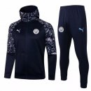 Sweat Shirt Capuche Manchester City 2021 2022 Bleu Marine Pas Cher