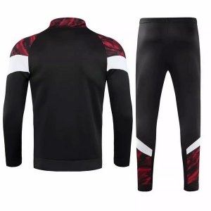 Survetement AC Milan 2021 2022 Noir Rouge Pas Cher