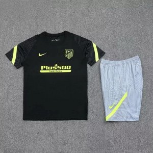 Entrainement Atlético De Madrid Ensemble Complet 2020 2021 Noir Gris Pas Cher