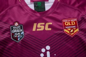 Maillot QLD Maroons 2018 Rouge Pas Cher