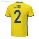 Maillot Sweden Domicile Lustig 2018 Jaune Pas Cher