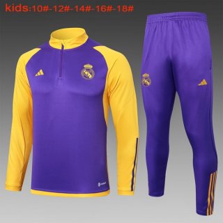 Enfant Training Real Madrid 2024 2025 Purpura Jaune