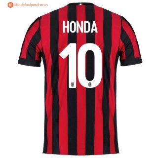 Maillot Milan Domicile Honda 2017 2018 Pas Cher Maillot Milan Domicile Honda 2017 2018 Pas Cher