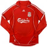 Maillot Liverpool Domicile ML Retro 2006 2007 Rouge Pas Cher