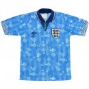 Thailande Maillot Angleterre Tercera Retro 1990 Bleu Pas Cher