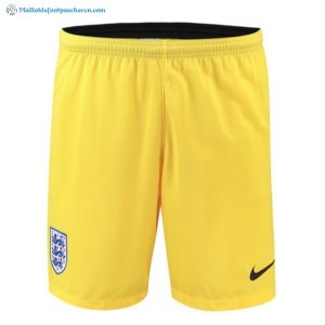 Pantalon Angleterre Domicile Gardien 2018 Jaune Pas Cher