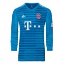 Maillot Bayern Munich Exterieur ML Gardien 2018 2019 Bleu Pas Cher