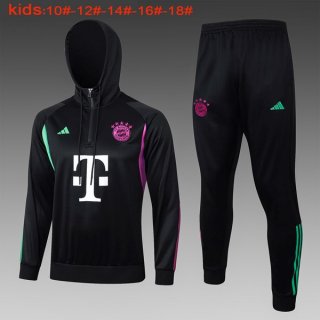 Enfant Sweat Shirt Capuche Bayern Munich 2024 Noir 2 Enfant Sweat Shirt Capuche Bayern Munich 2024 Noir 2