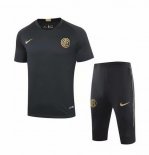 Entrainement Inter Milan Ensemble Complet 2019 2020 Noir Jaune Pas Cher