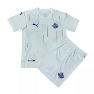 Maillot Islande Exterieur Enfant 2020 Blanc Pas Cher