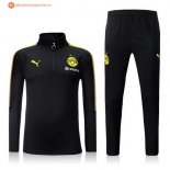 Survetement Borussia Dortmund 2017 2018 Noir Marine Jaune Pas Cher