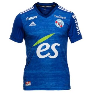 Thailande Maillot Estrasburgo Domicile 2020 2021 Bleu Pas Cher