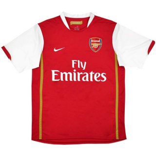 Maillot Arsenal Domicile Retro 2006 2008 Rouge Pas Cher