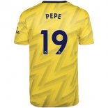 Maillot Arsenal NO.19 Pepe Exterieur 2019 2020 Jaune Pas Cher