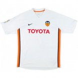 Maillot Valencia Domicile Retro 2006 2007 Blanc Pas Cher