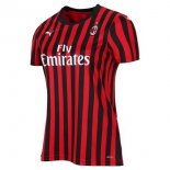 Maillot AC Milan Domicile Femme 2019 2020 Rouge Noir Pas Cher