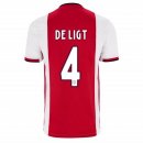 Maillot Ajax Domicile De Ligt 2019 2020 Rouge Pas Cher