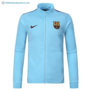 Veste Barcelona 2017 2018 Bleu Clair Pas Cher