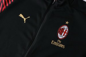 Survetement AC Milan 2018 2019 Noir Pas Cher