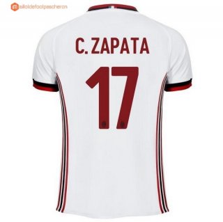 Maillot Milan Exterieur C.Zapata 2017 2018 Pas Cher Maillot Milan Exterieur C.Zapata 2017 2018 Pas Cher