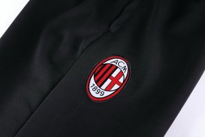 Survetement AC Milan 2018 2019 Noir Gris Pas Cher