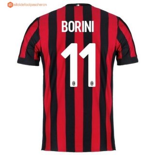 Maillot Milan Domicile Borini 2017 2018 Pas Cher Maillot Milan Domicile Borini 2017 2018 Pas Cher