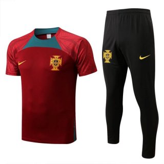 Maillot Portugal Ensemble Complet 2022 2023 Rouge