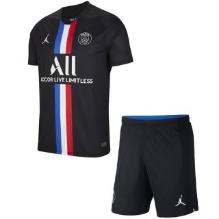 JORDAN Maillot Paris Saint Germain 4ª Enfant 2019 2020 Noir JORDAN Maillot Paris Saint Germain 4ª Enfant 2019 2020 Noir
