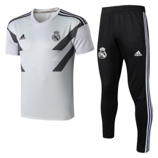 Entrainement Real Madrid Ensemble Complet 2018 2019 Blanc Gris Pas Cher Entrainement Real Madrid Ensemble Complet 2018 2019 Blanc Gris Pas Cher