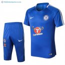 Entrainement Chelsea Conjunto Completo 2017 2018 Bleu Pas Cher