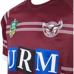 Maillot Manly Sea Eagles Domicile 2018 Rouge Pas Cher