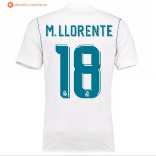 Maillot Real Madrid Domicile M.Llorente 2017 2018 Pas Cher