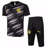 Entrainement Borussia Dortmund Ensemble Complet 2020 2021 Noir Jaune Pas Cher