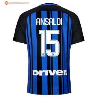 Maillot Inter Domicile Ansaldi 2017 2018 Pas Cher