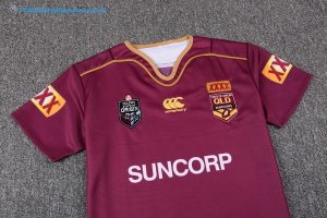 Maillot Rugby QLD Maroons 2017 2018 Rouge Pas Cher