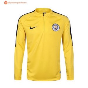 Survetement Manchester City 2017 2018 Jaune Pas Cher