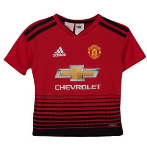 Maillot Manchester United Domicile Enfant 2018 2019 Rouge Pas Cher