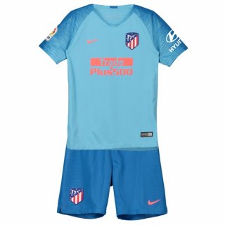 Maillot Atlético de Madrid Exterieur Enfant 2018 2019 Bleu Pas Cher