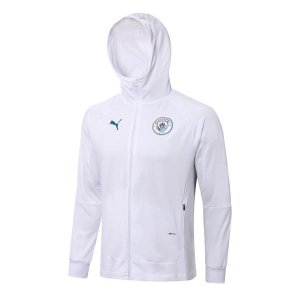 Sweat Shirt Capuche Ensemble Complet Manchester City 2022 2023 Blanc