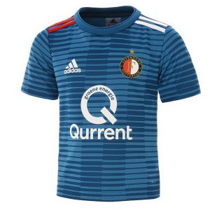 Maillot Feyenoord Rotterdam Exterieur Enfant 2018 2019 Bleu Pas Cher