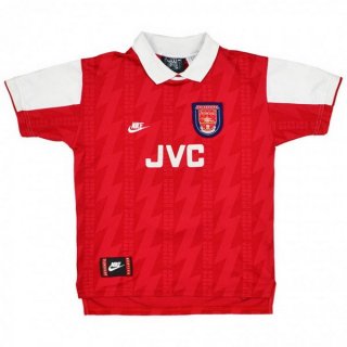 Maillot Arsenal Domicile Retro 1994 1995 Rouge Pas Cher