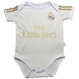 Maillot Real Madrid Domicile Onesies Enfant 2019 2020 Blanc Pas Cher