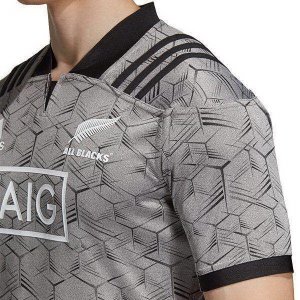 Maillot Entrainement All Blacks 2018 Gris Pas Cher