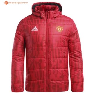 Veste Manchester United 2017 2018 Down Rouge Pas Cher