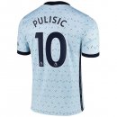 Maillot Chelsea NO.10 Pulisic Exterieur 2020 2021 Bleu Pas Cher